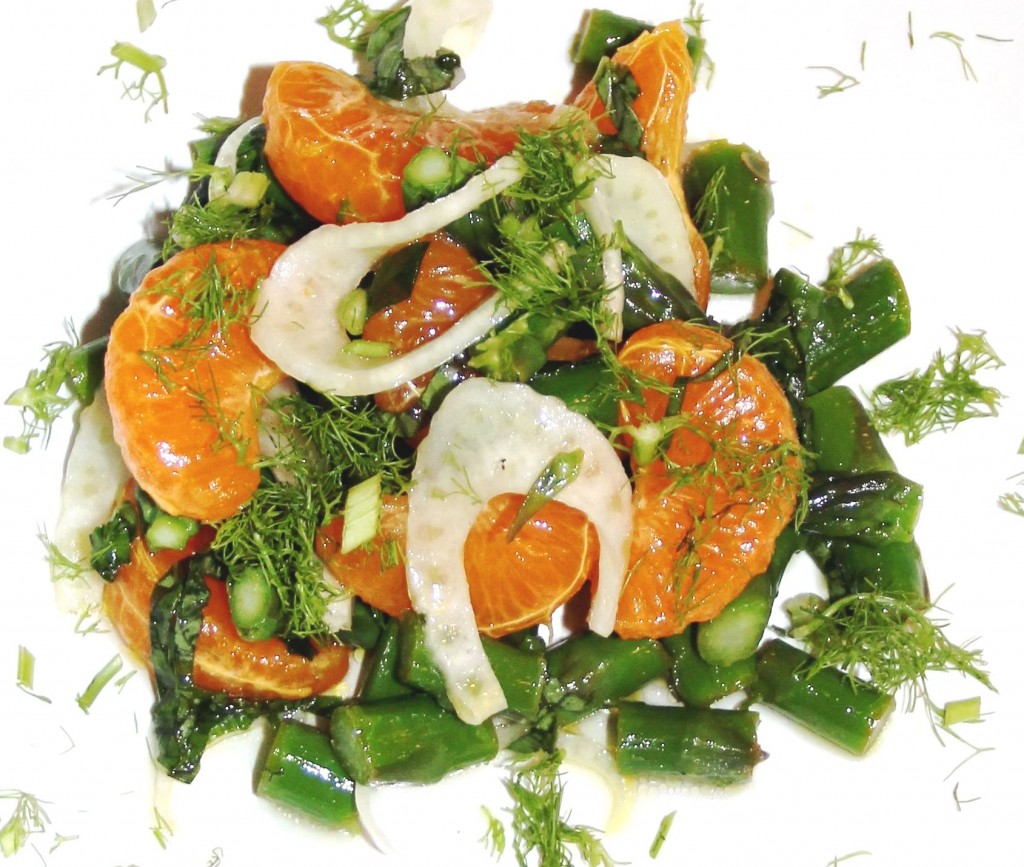 Celmentine Orange and Asparagus