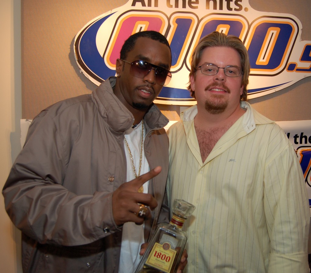 With rapper-actor-producer Diddy.