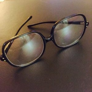 Julia Sugarbaker's eyeglasses originally worn by Dixie Carter were sent to Payne by Bloodworth Thomason for use in Process Theatre's annual "Designing Women Live" shows.